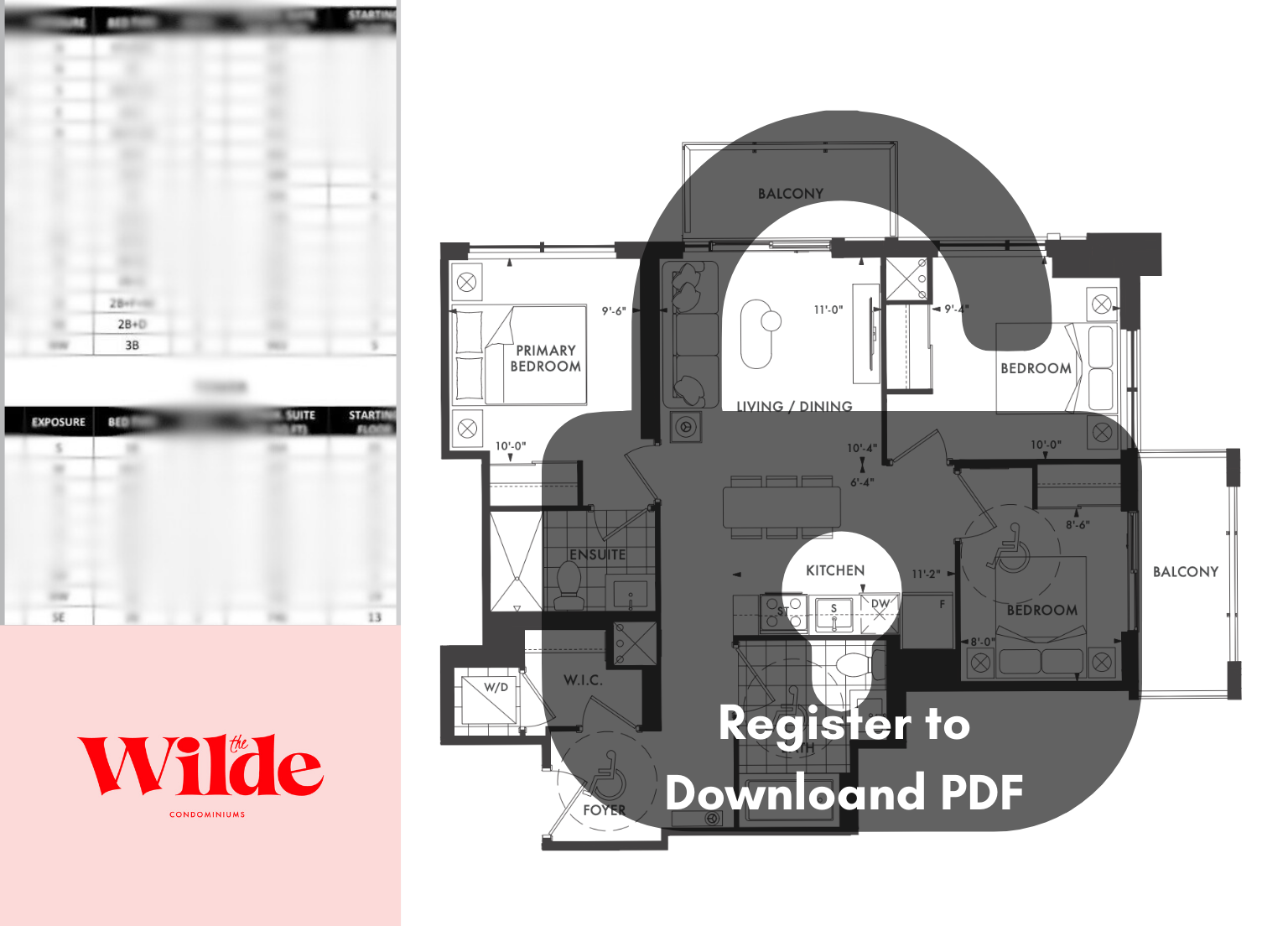 Curated visual reference: Visual Reference: The Wilde Condos Price List Floor Plans